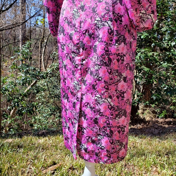 ROTATE BIRGER CHRISTENSEN Irina Pink Floral Dress Size 10 - Picture 6 of 10